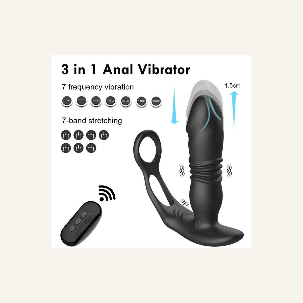 VIP15 Remote Telescopic Vibrating Device
